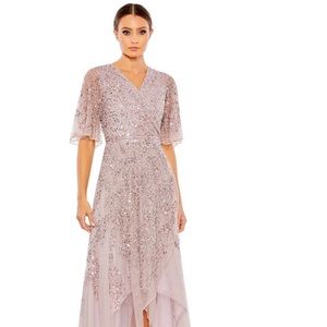 NWT Sequined Butterfly Gown
